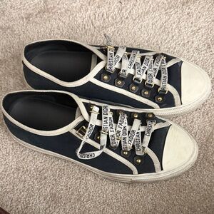 Dior Black and White Canvas Sneakers